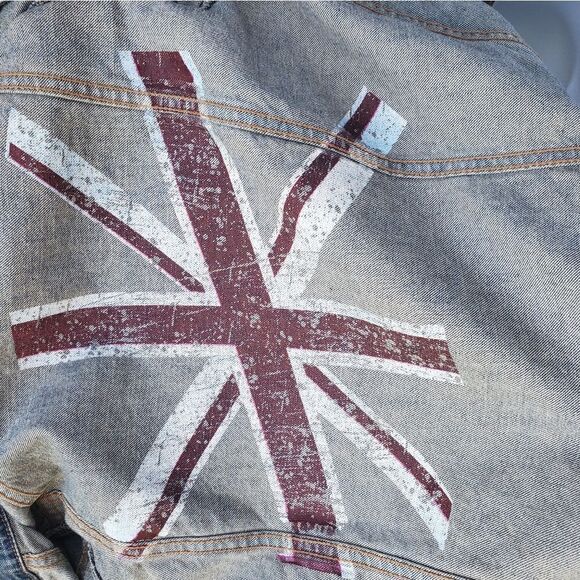 Bullhead Distressed Denim Jacket M - Picture 9 of 10